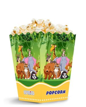 POPCORNiCO Cutie pliabilă Popcorn MINI ZOO 1.7L 450 buc