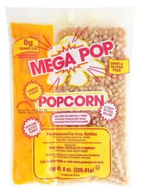Pachet popcorn Mega Pop 227 g - porumb, sare, grăsime