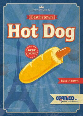 Poster A2 Hot Dog Francez
