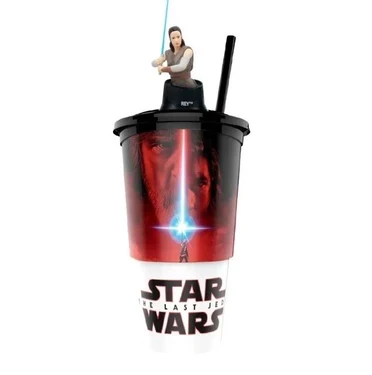 Pahar 500 ml cu jucărie Star Wars: Ultimii Jedi