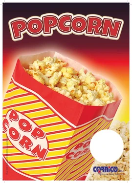 Poster popcorn a2 cu loc pentru preț