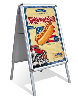 Stand poster A2 + două postere Hot Dog American