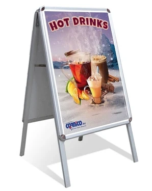 Stand poster A2 + două postere Hot Drinks